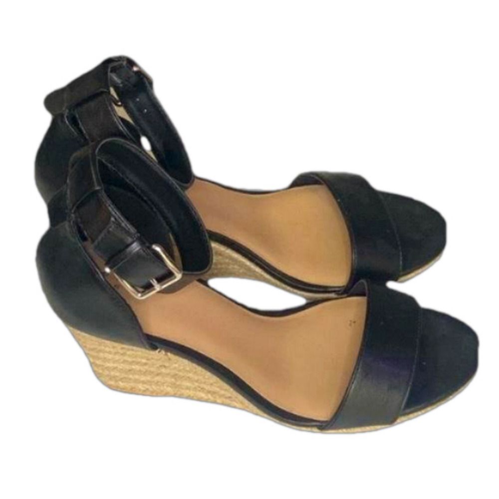 A NEW DAY black wedge espadrille one strap // 11 - Picture 5 of 7